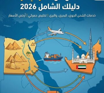 شحن من مصر للامارات